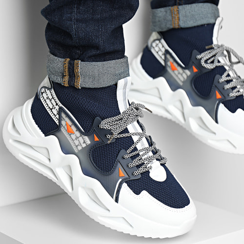 Baskets Bleu Marine Blanc