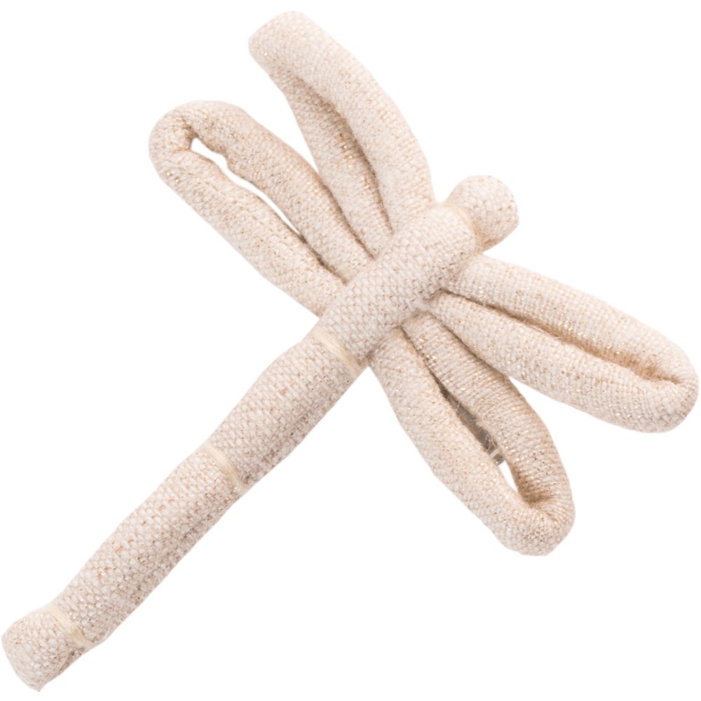 Barrette Libellule Lin Pailleté