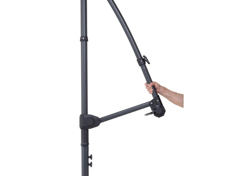 COCON Sonnenschirm TR-018 Ø 300 cm, hängend, Nature Eleganter Ampelschirm für heisse Sommertage