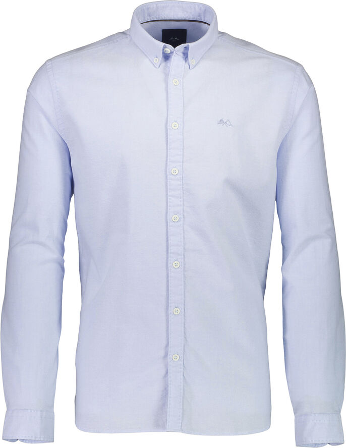 Lindbergh Solid oxford shirt L/S Blå