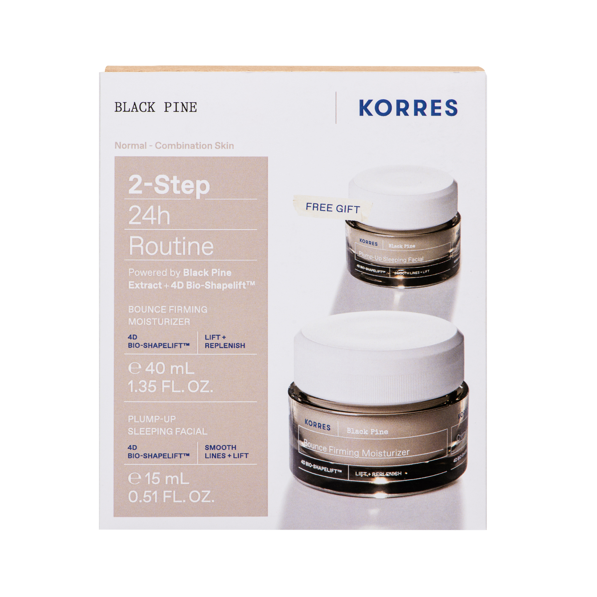 Korres Black Pine Day Cream Set (Verdi 848,-)