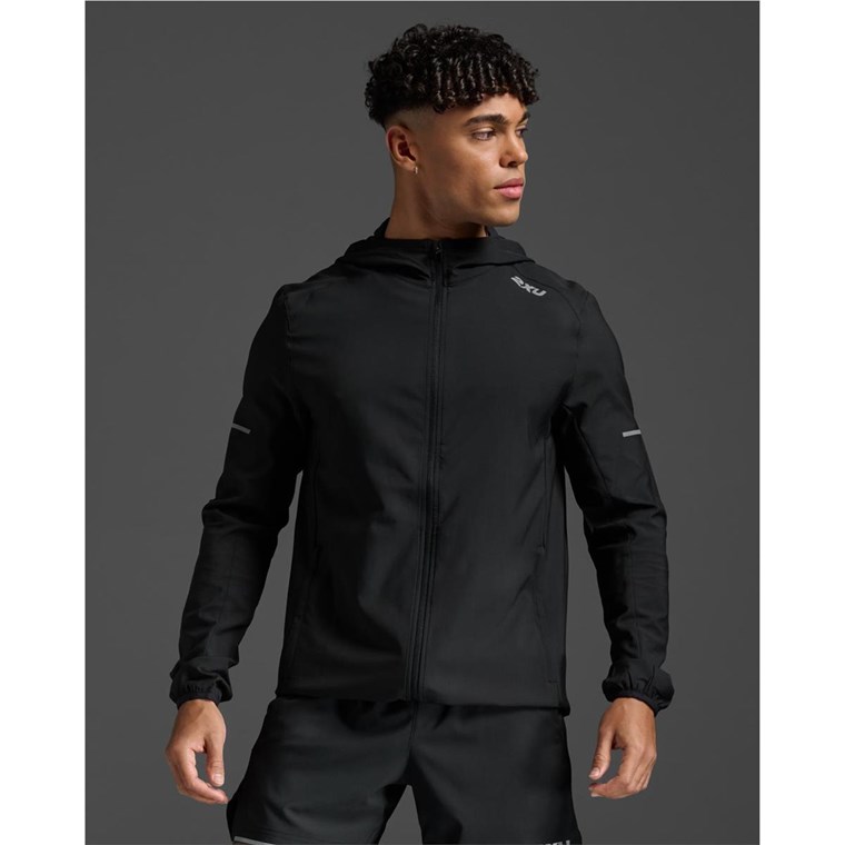 2XU Aero Jacket Black/Silver Reflective