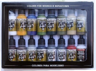 Vallejo - Model Air Maling Sæt - Buildings - 16X17 ML