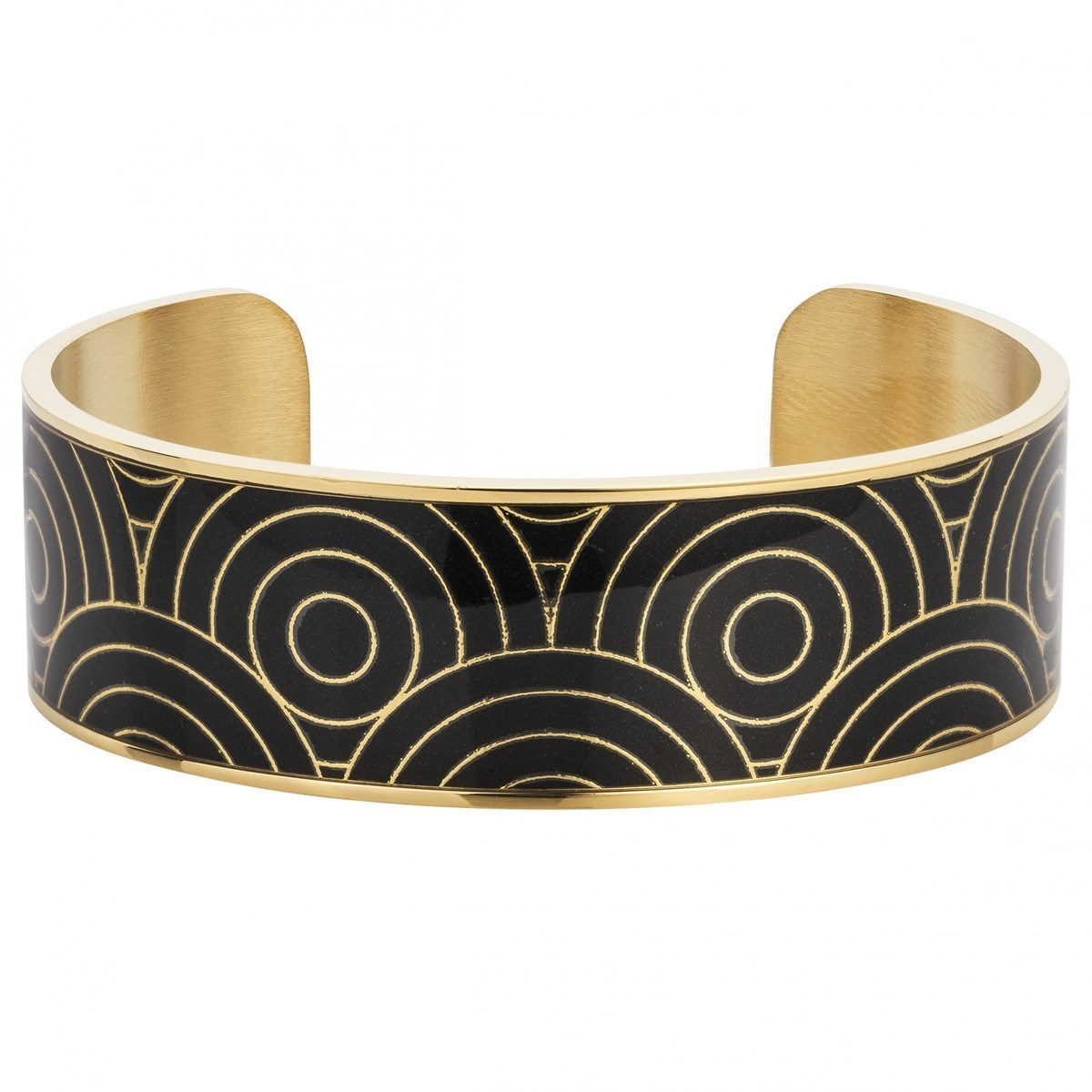Bracelet en Acier 316L et laque - jaune brillant