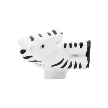 Knop Zebra zwart wit 44mm