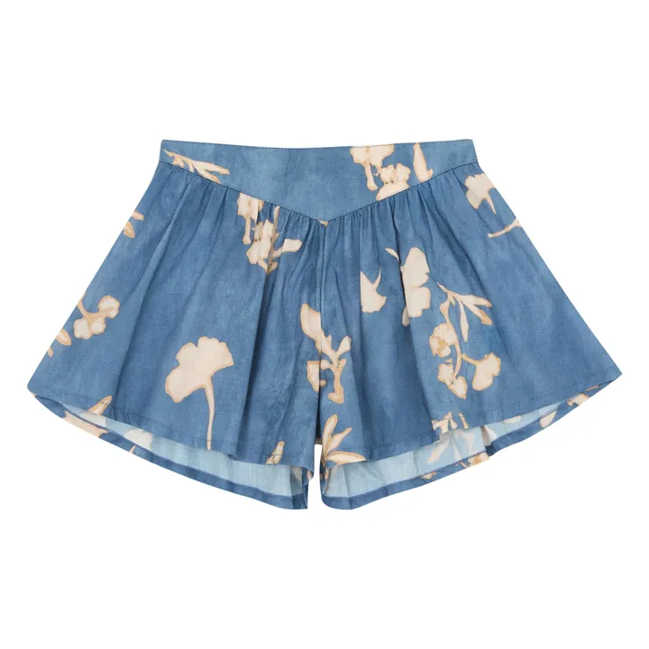 Zhoe & Tobiah Short à Fleurs | Bleu indigo