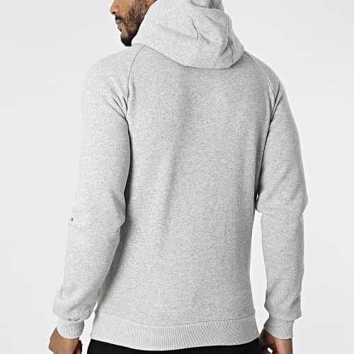 Sweat Zippé Capuche Gortion Gris Chiné