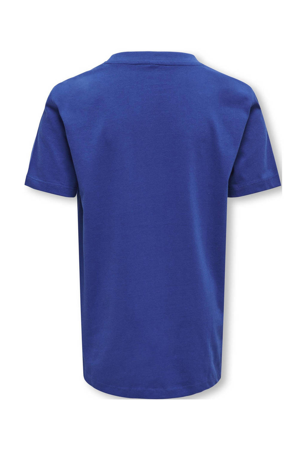 ONLY T-shirt KOBMARINUS met tekst hardblauw
