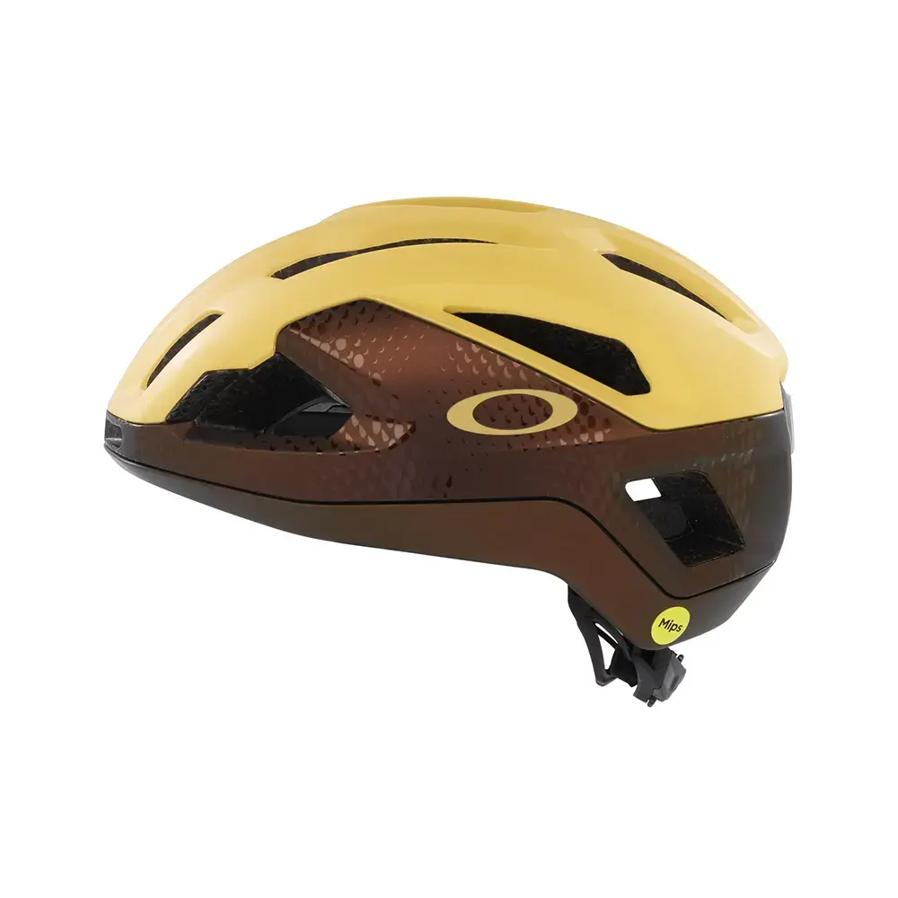 Oakley ARO3 Endurance MIPS Race Fietshelm Geel/Bruin