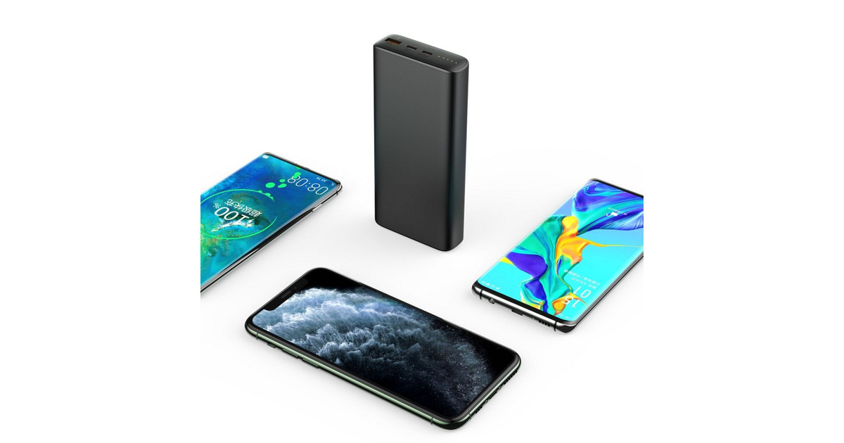 VEGERT100 powerbank 20.000 mAh  (Zwart)