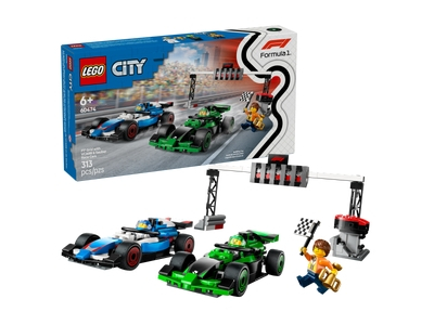 LEGO F1® grid met VCARB en Sauber racewagens (60474)