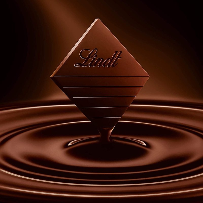 Carrés chocolat noir Excellence  Lindt - Carton de 1,1 kg - 200 pièces
