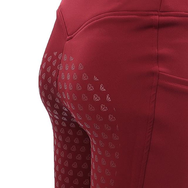 Paardrijlegging La Valencio LVWella Full Grip Donkerrood