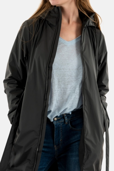 Blousons et vestes rains lohja long insulated curve 01 black