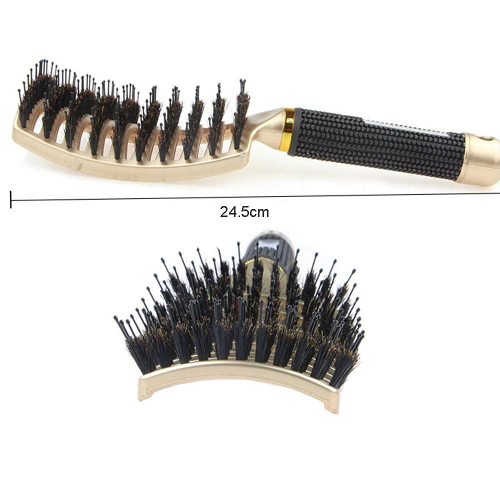 (70mm) Locken Styling Haarbürste Kopf Massage Bürste Detangling Brush - Blau