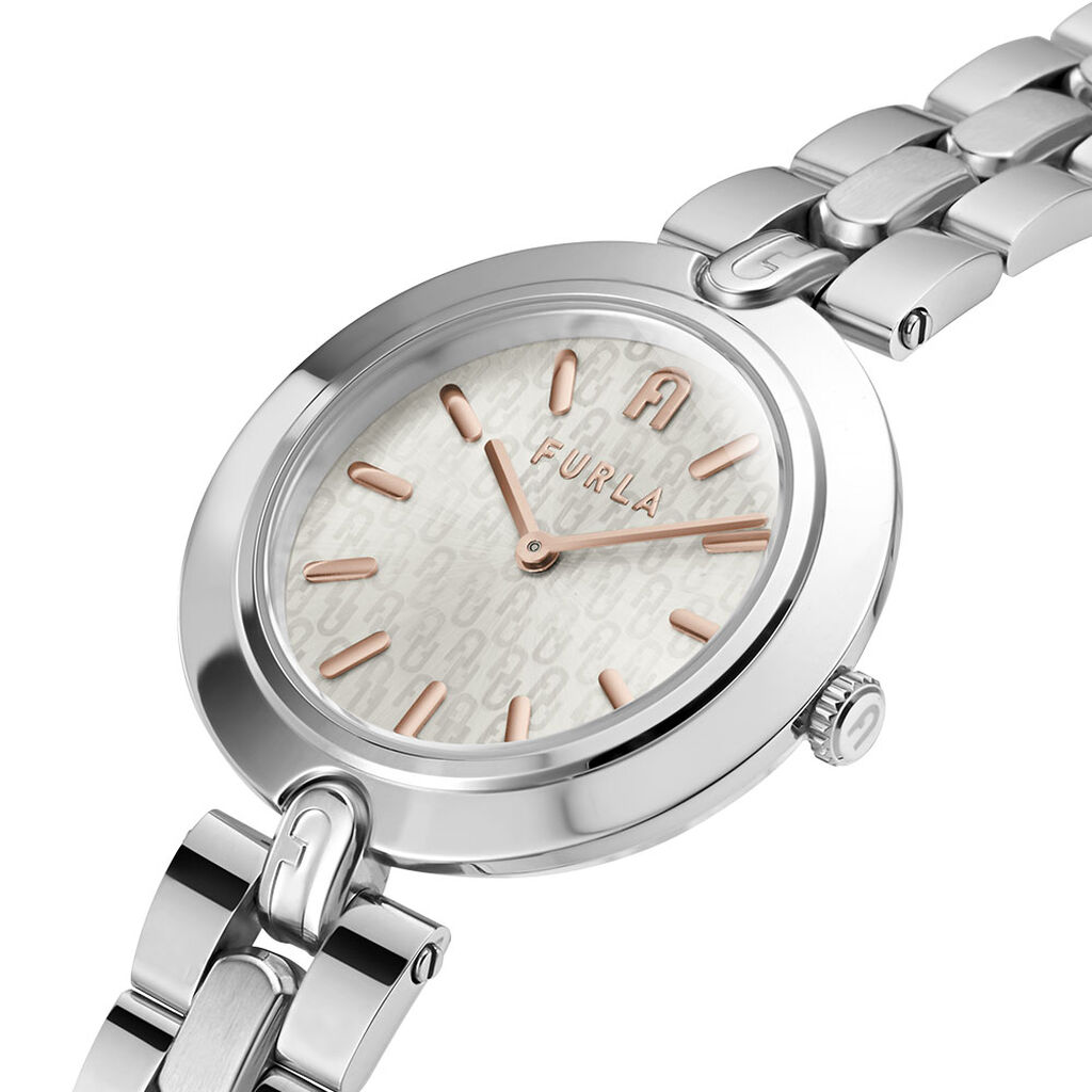 Montre Furla Logo Links Argenté