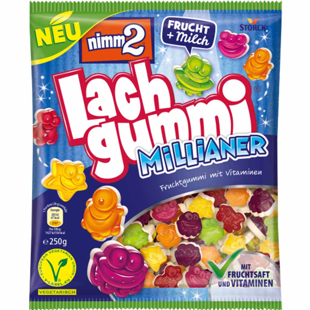Storck Nimm2 Lachgummi Millianer 250g MHD:30.8.25