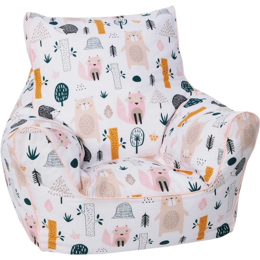 knorr toys® Kindersitzsack Wildlife weiß