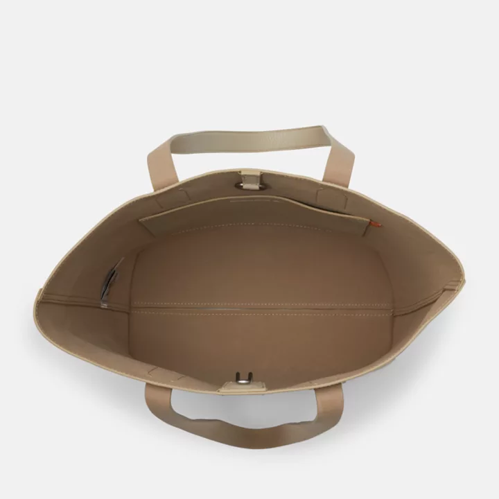 Cabas en cuir Tuckerman pour femme en beige