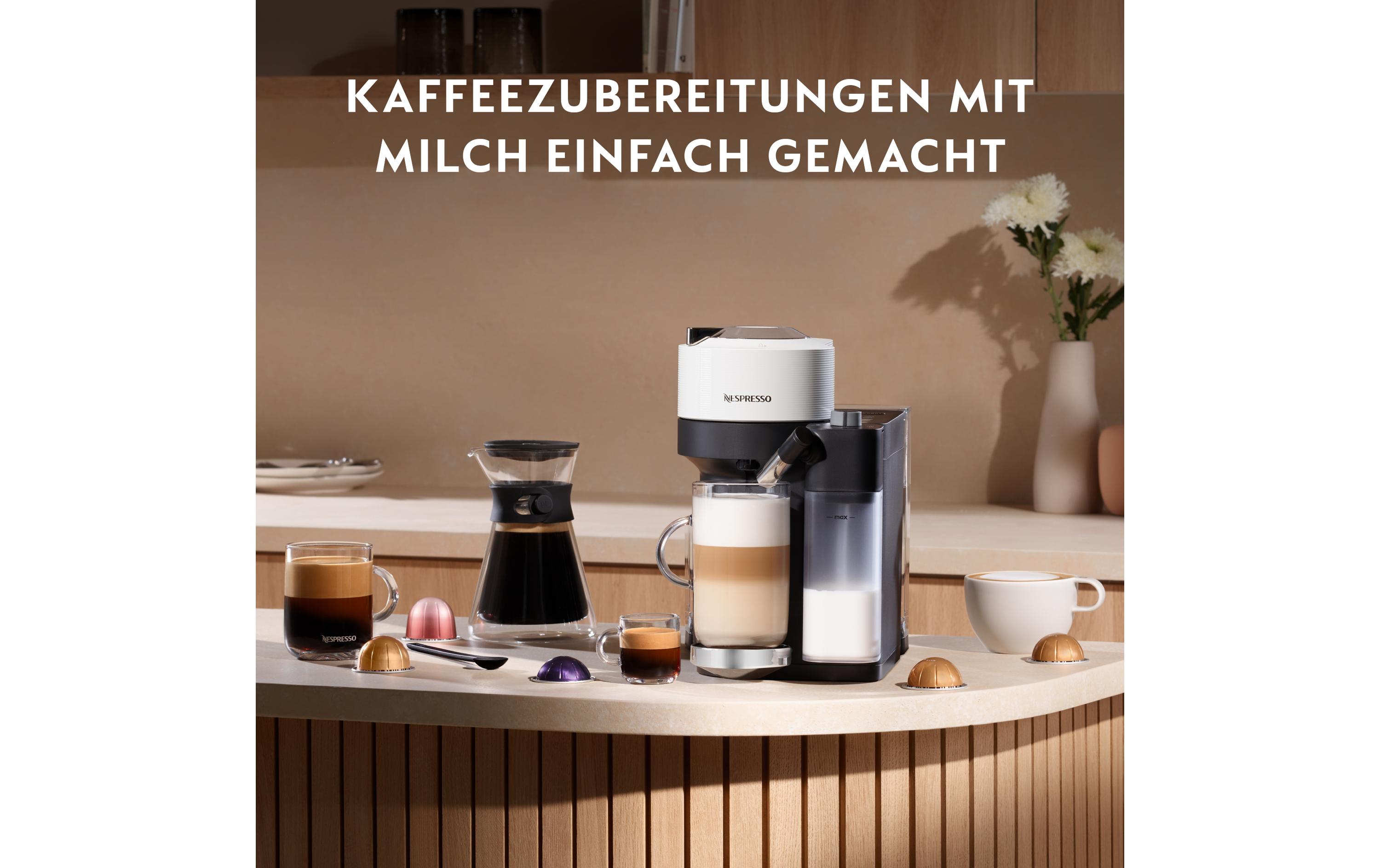 Kaffeemaschine Nespresso Vertuo Lattissima ENV300.W Weiss<br>Kaffeemaschine