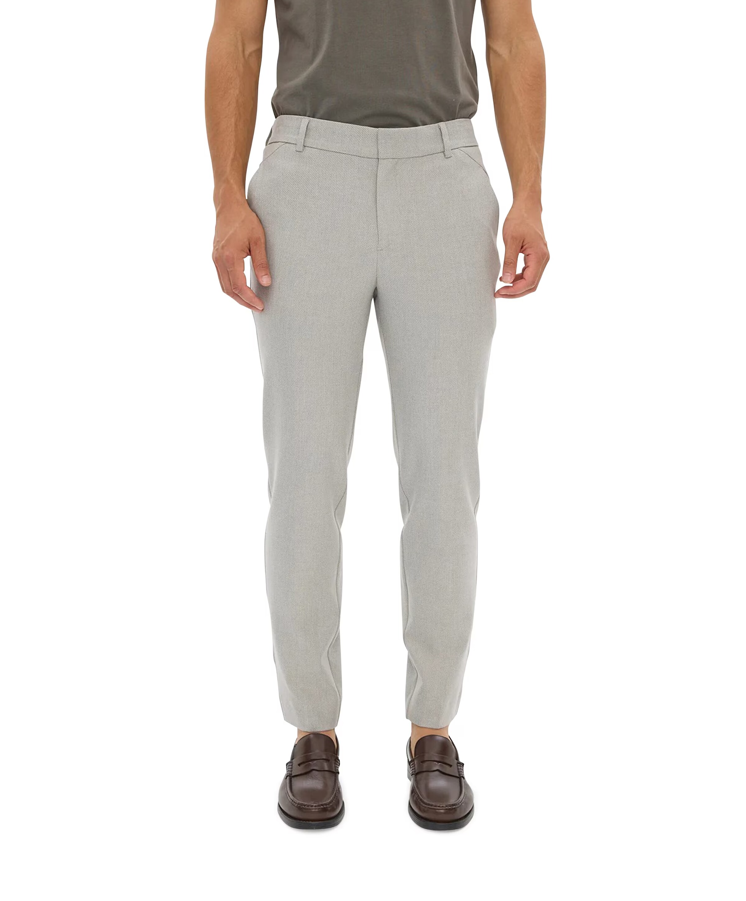 Plain JOSHPL 162 GREY MIST heren broek grijs