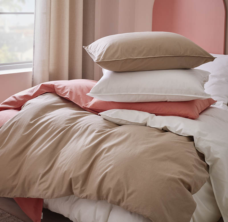 Plain cotton putevar 50x70 hvit