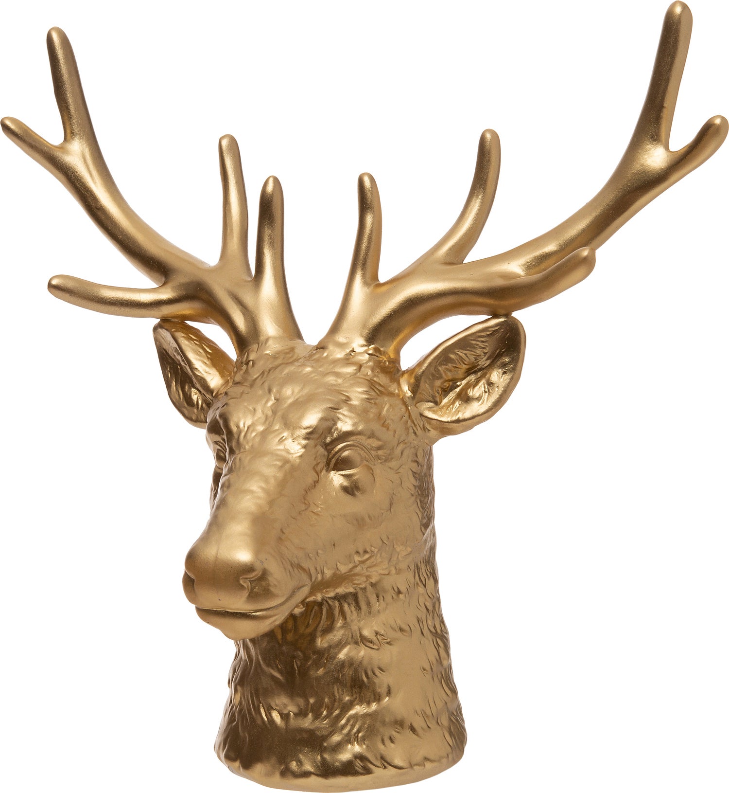 Intratuin hertenhoofd porselein Minto goud 12,8 x 6,5 x 12,5 cm
