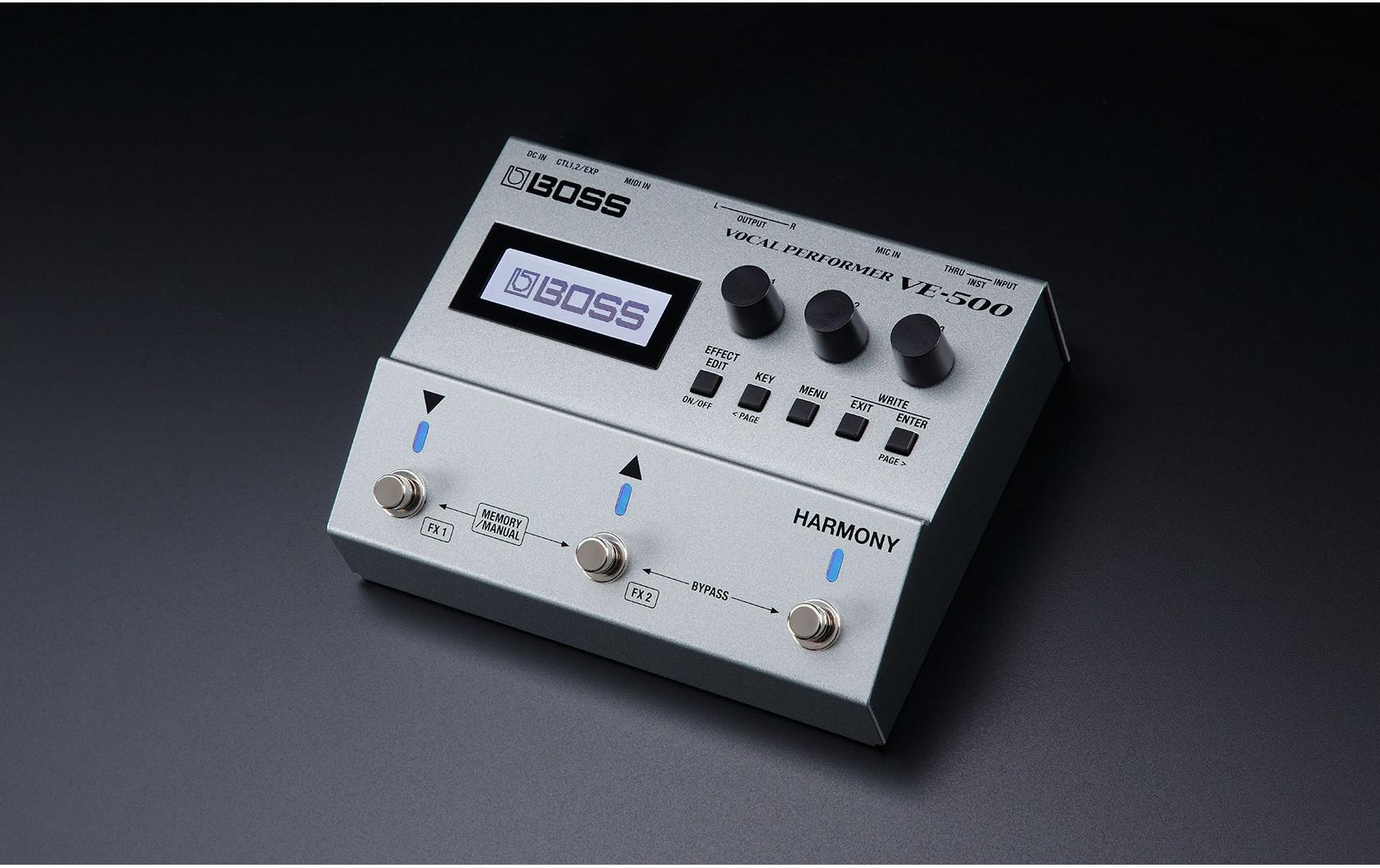 Effektgerät VE-500<br>Stereo-Vocal-Multieffekt für das Pedalboard