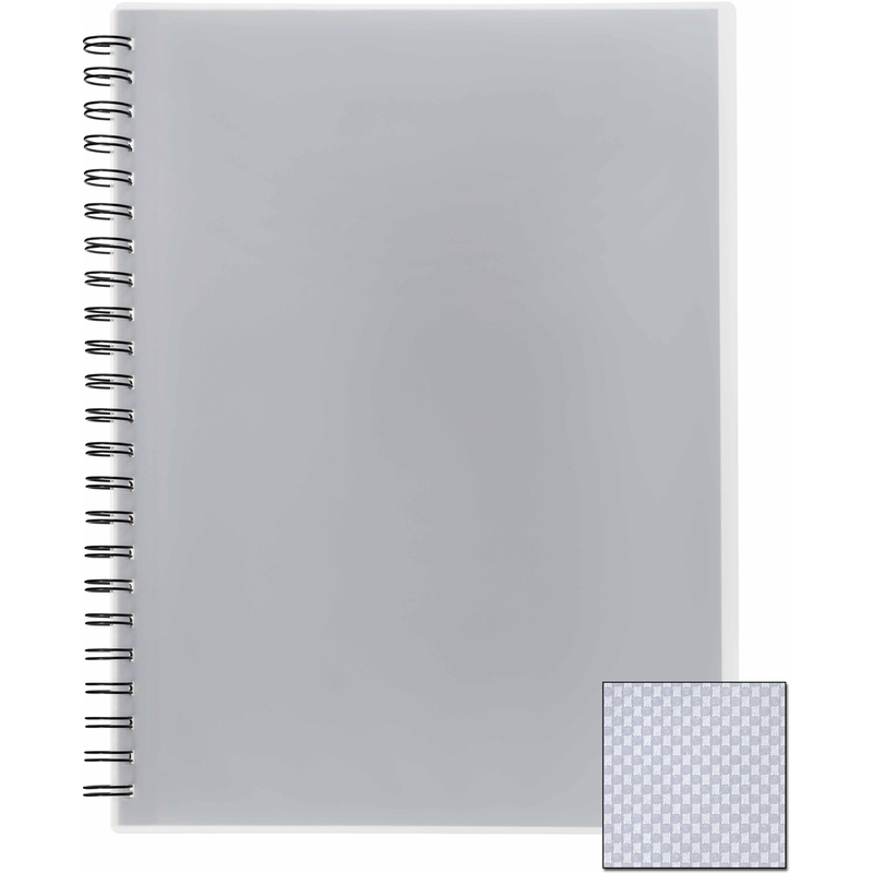 Kolma Sichtbuch, 20 Taschen, A4, genarbt, transparent
