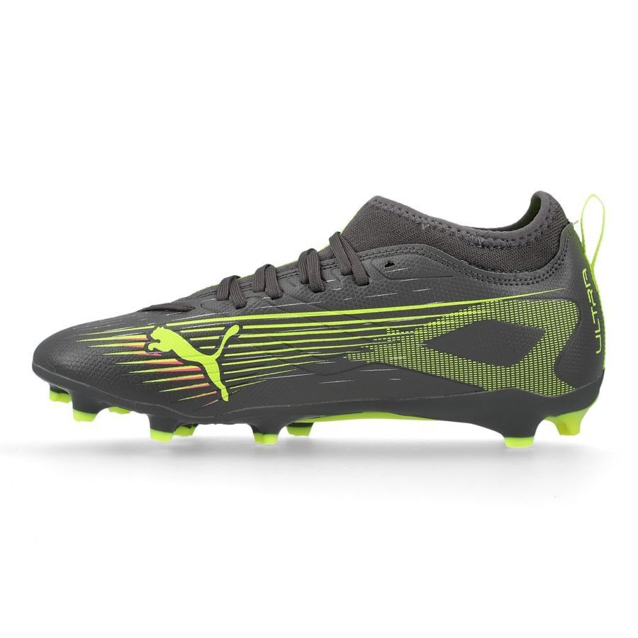 PUMA Ultra 5 Match FG/AG Audacity - Matte Aged Silver/Jaune/Argenté Enfant