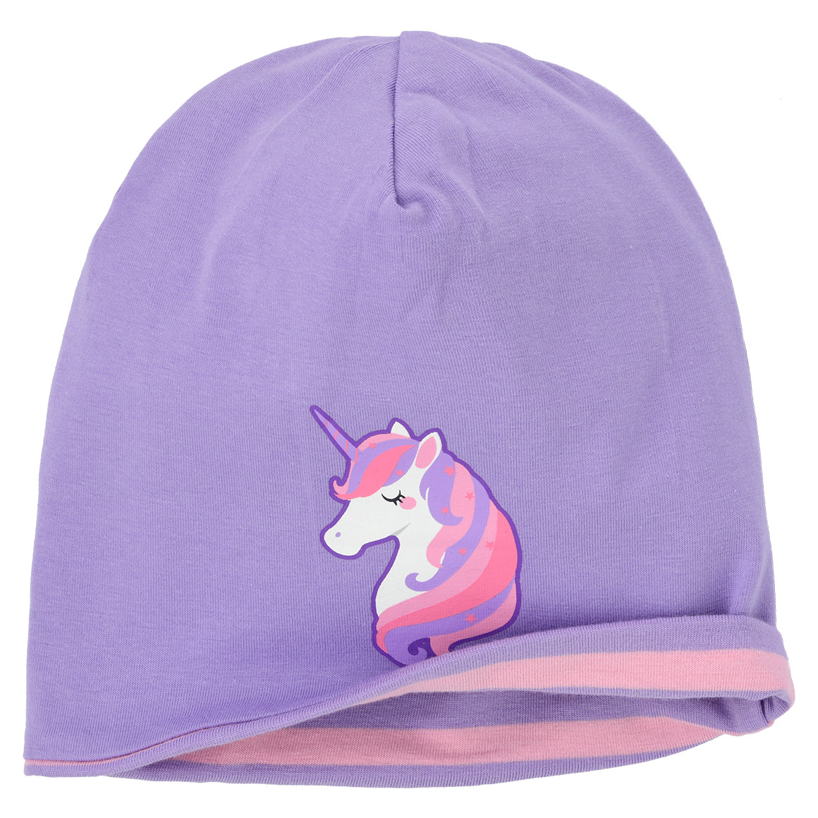 Topomini Baby Beanie mit Print helllila