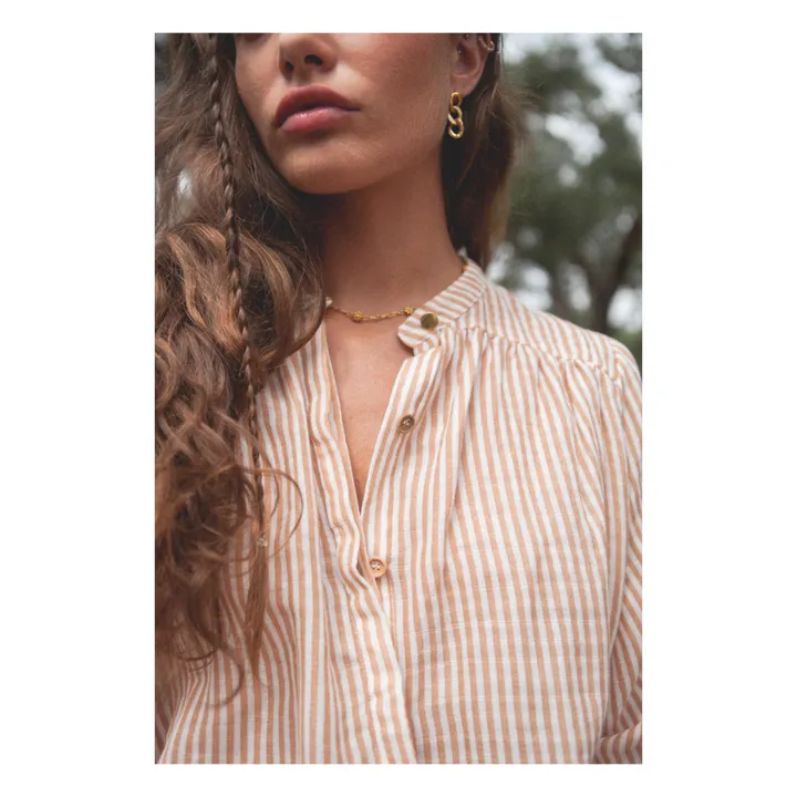 Marlot Paris Blouse Gaze de Coton Peony - Collection Femme | Beige