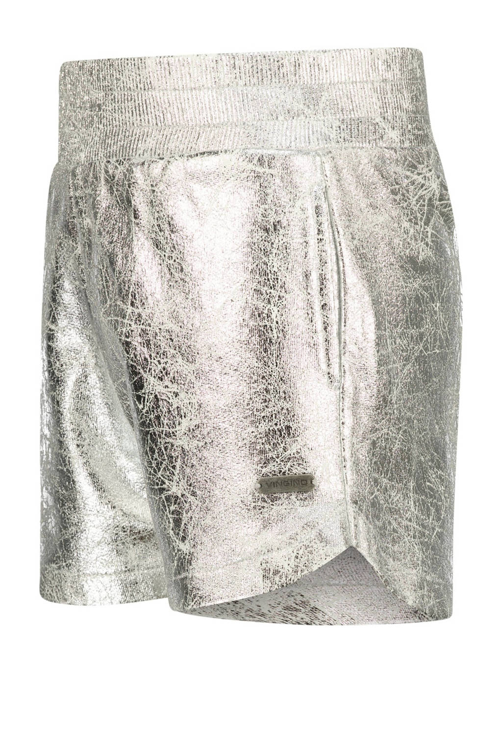 Vingino metallic casual short Rinny zilver metallic