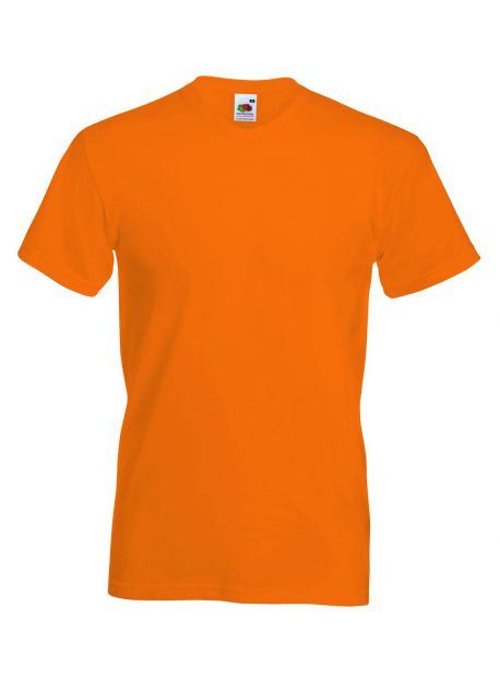 Fruit of the Loom SS034 - T-shirt Col V Confort Doux et Durable