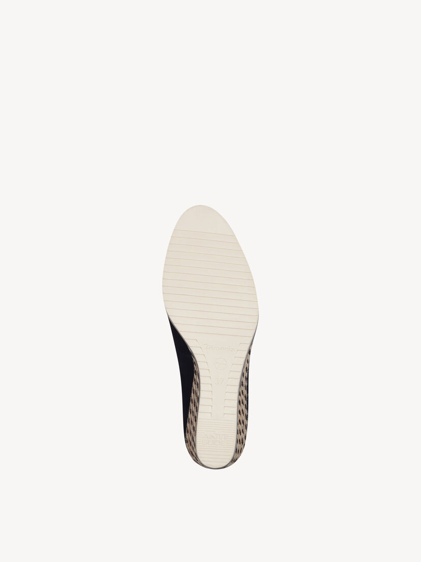 Leren Sleehakpumps - zwart