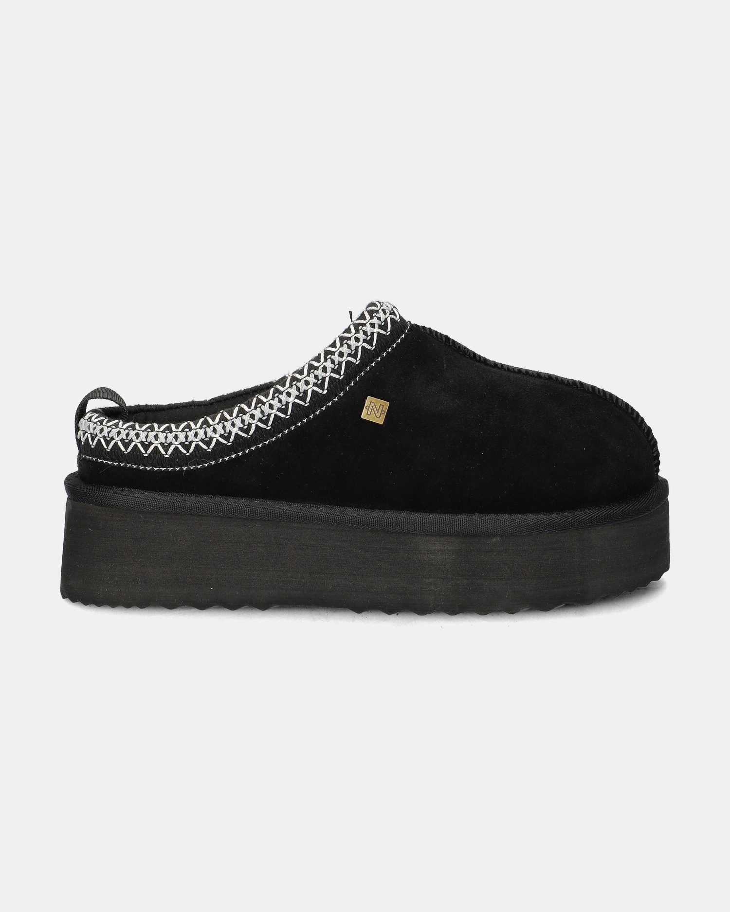 Nelson Gevoerde boots  - zwart