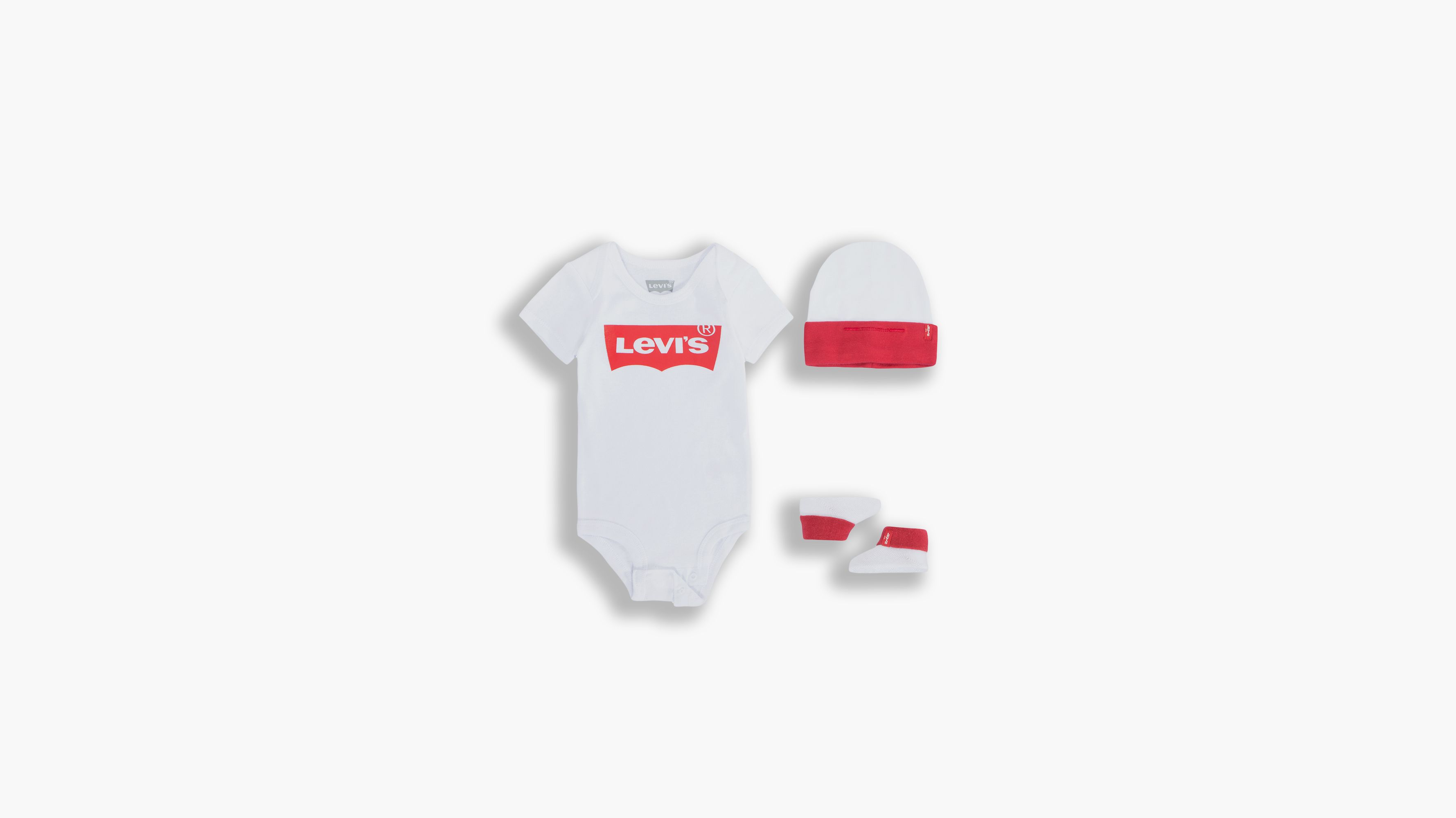 Ensemble classique Batwing bébé - 3 pièces - White - Blanc