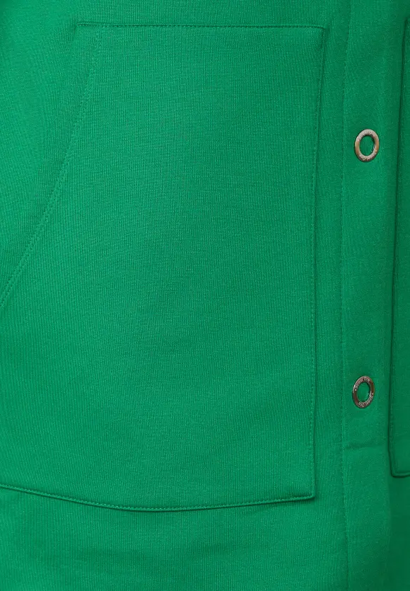 Softe Doubleface Jacke - arty green