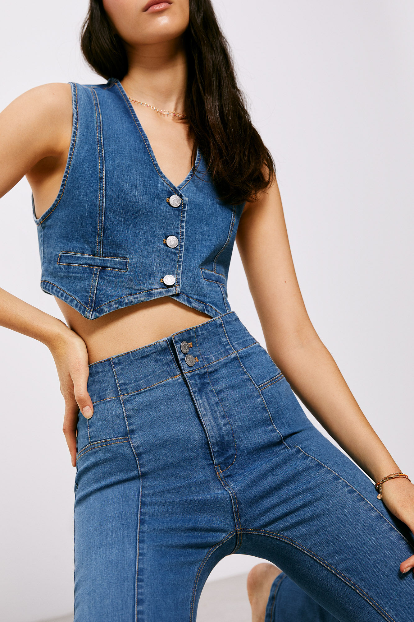 Calça jeans 0011 - azul médio