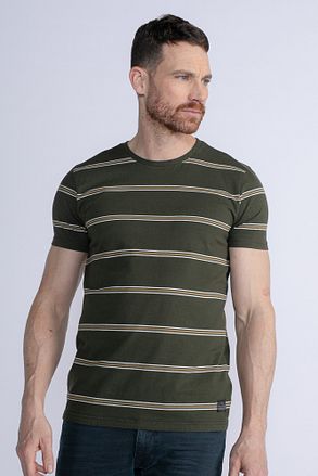 Petrol T-Shirt Rugby Gestreept Donkergroen M-3030-TSR615-6092 kopen
