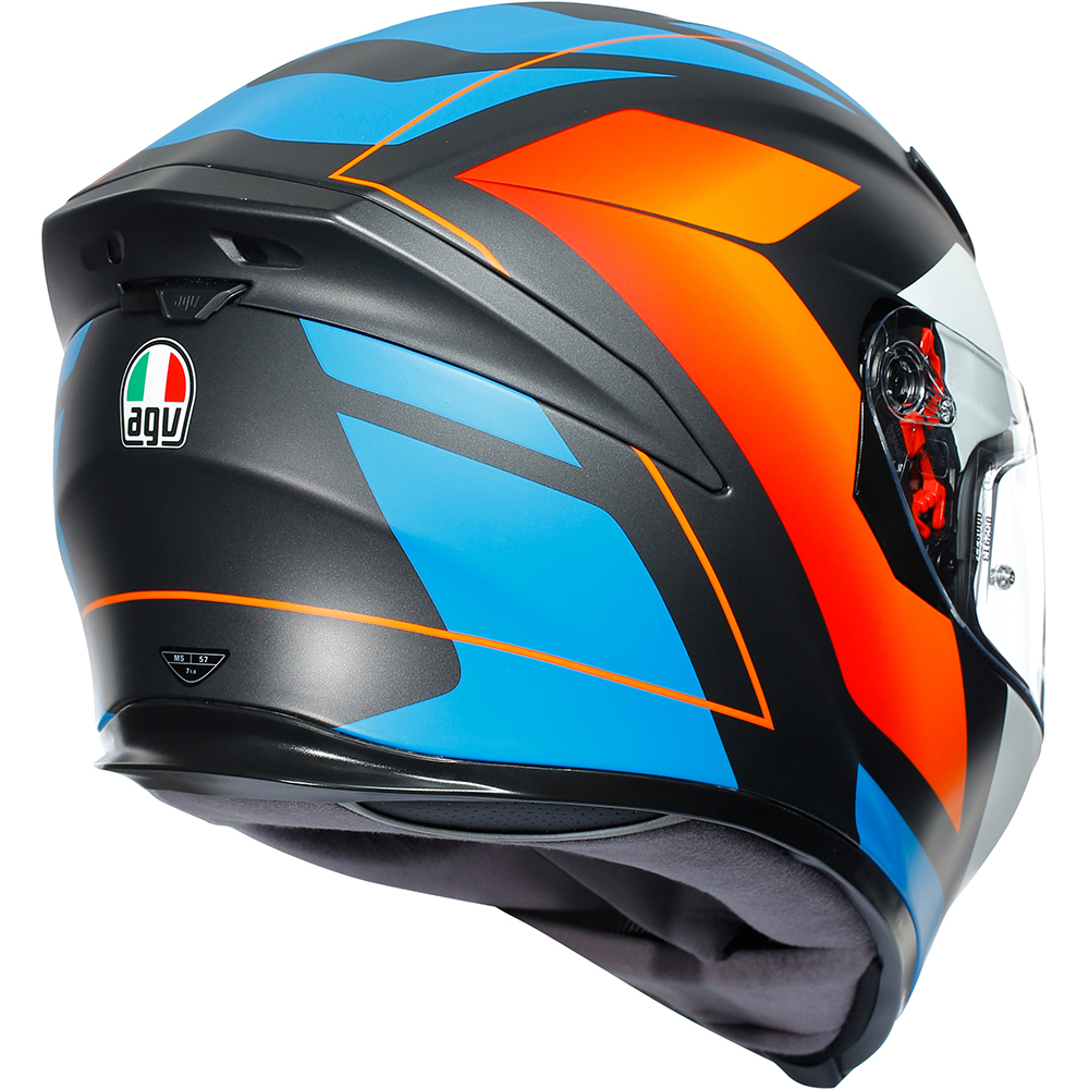 AGV - Casque K5 S Core Bleu / Blanc / Orange / Noir