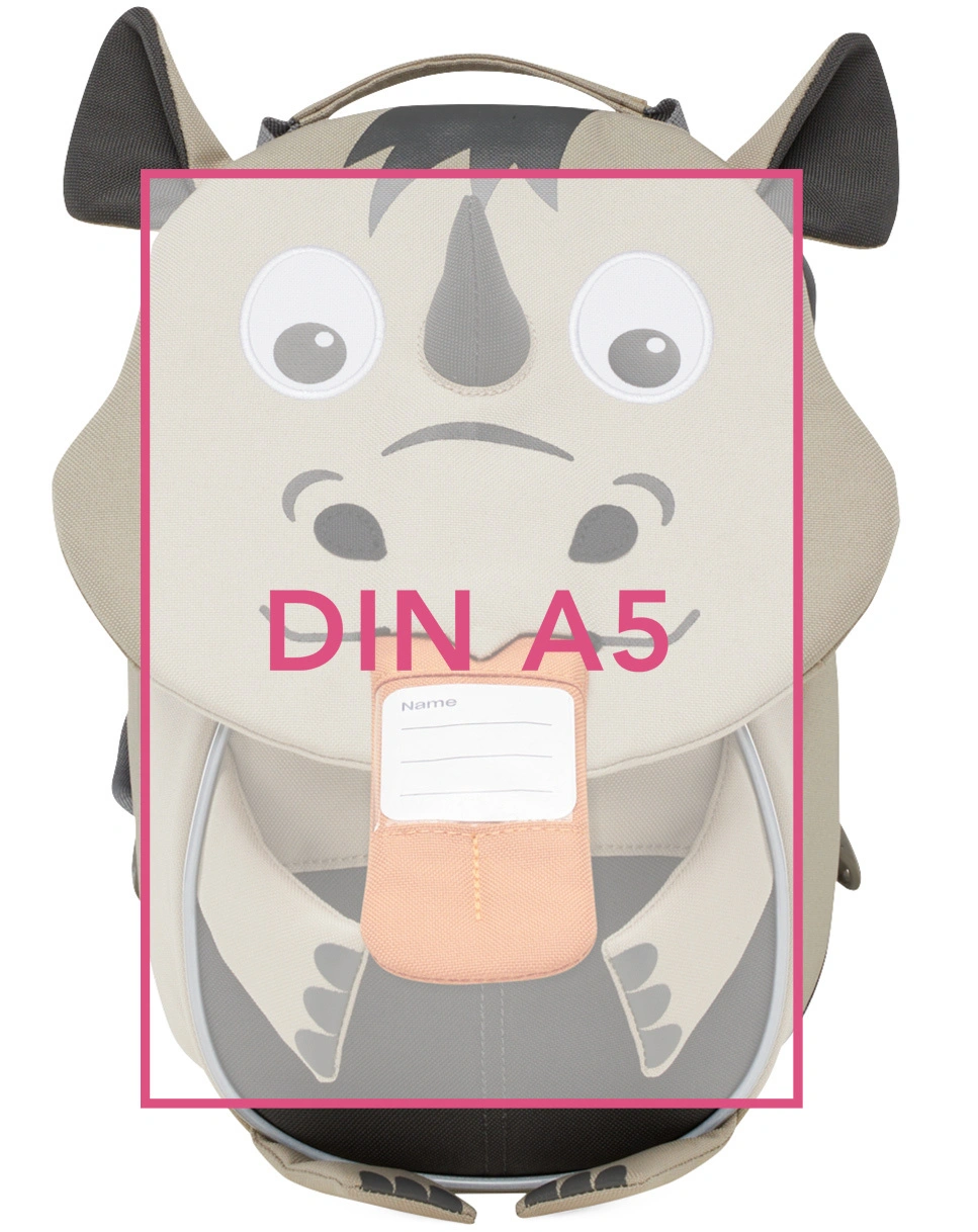 Kinderrucksack KLEINER FREUND - NASHORN (17x25x11)