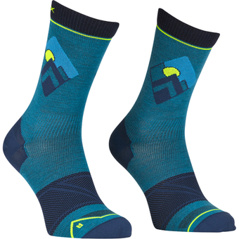 Ortovox Alpine Light Comp Mid Socken Mountain Blue Herren