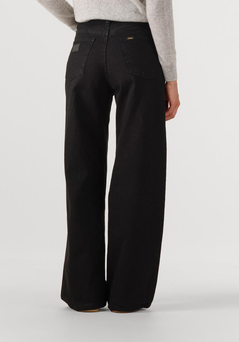 zwarte lois jeans wide jeans skater loose
