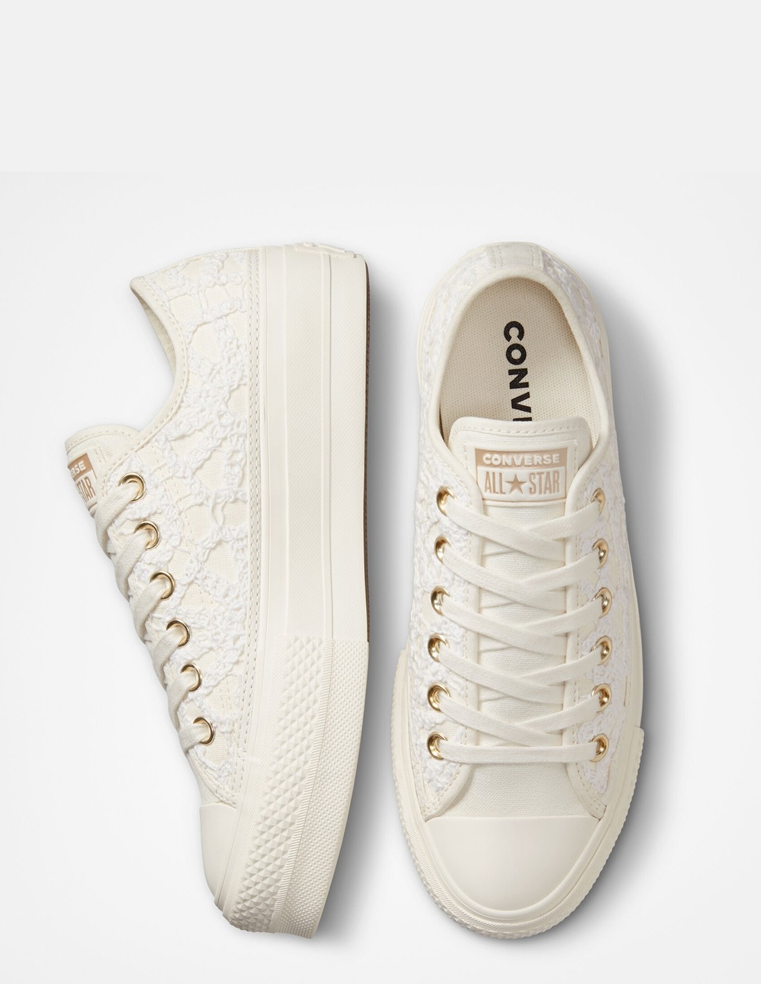 converse Sneakers compensées Femme ctas lift ox Blanc