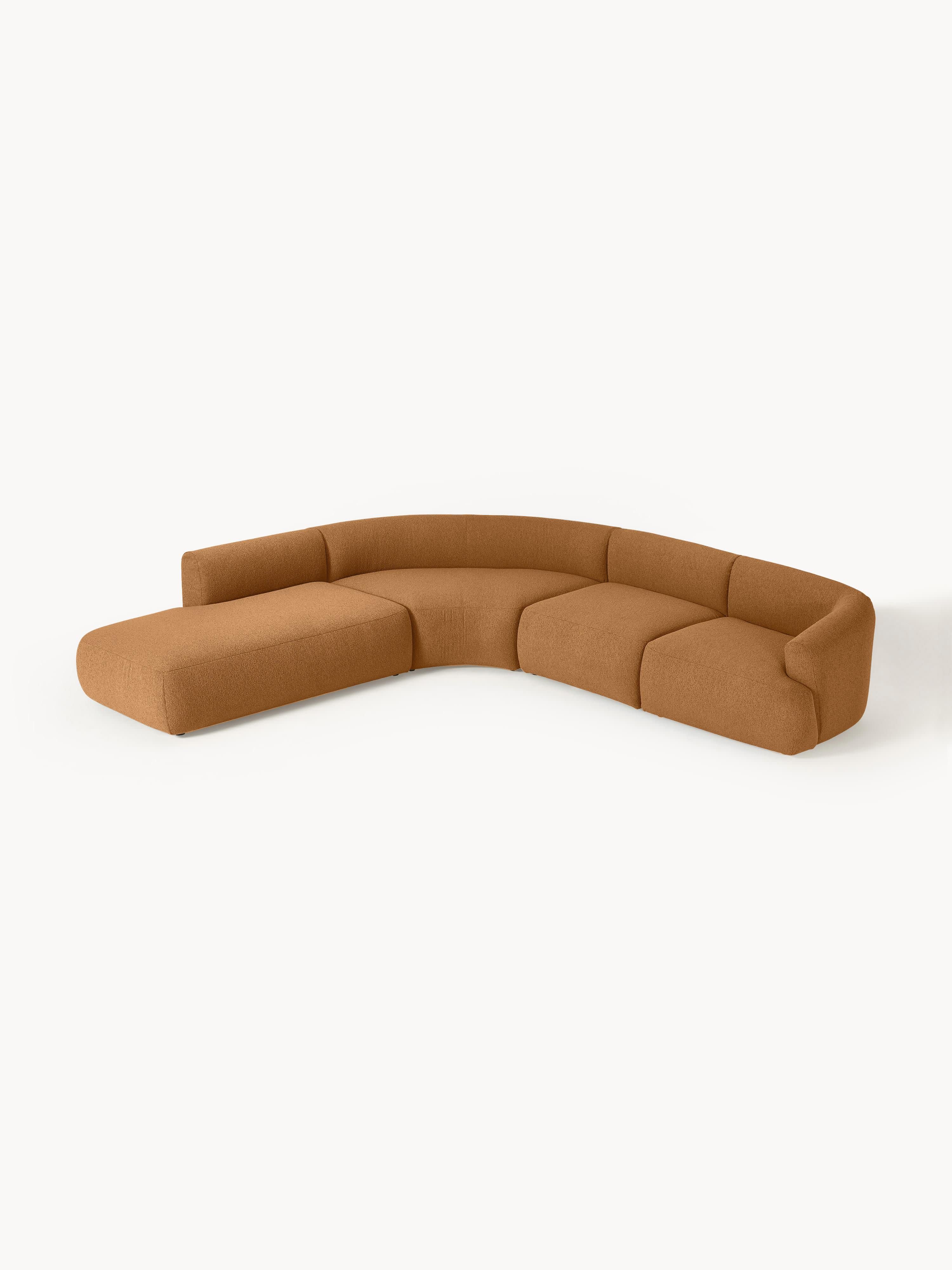 Modulaire bouclé hoekbank Sofia (4-zits)