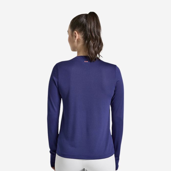 Saucony Dame T-shirts Stopwatch Graphic Long Sleeve Lilla
