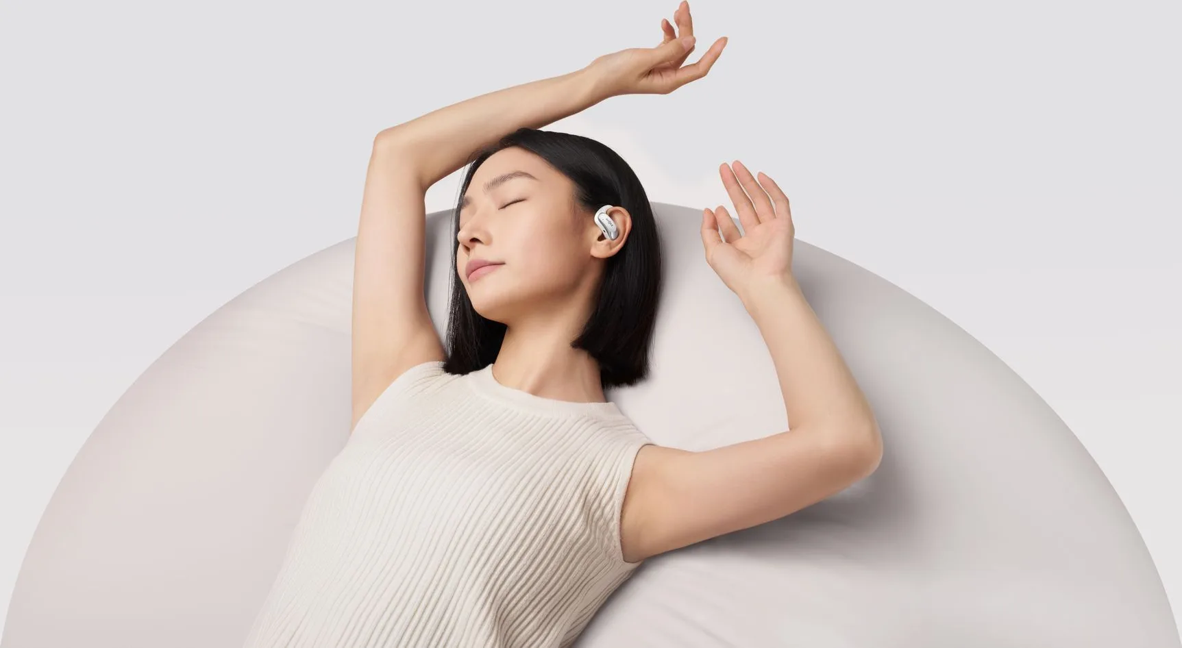 Shokz OpenFit Air Blanc Écouteurs True Wireless