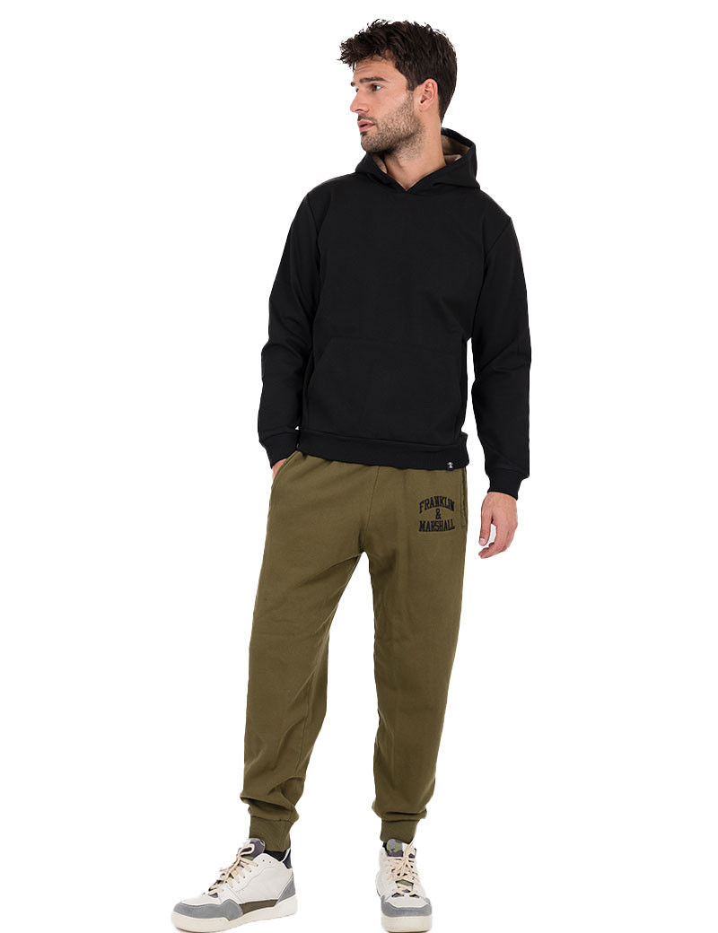 RECYCLED ART WORLD SWEAT CAPUCHE HOMME INTERLOCK NOIR