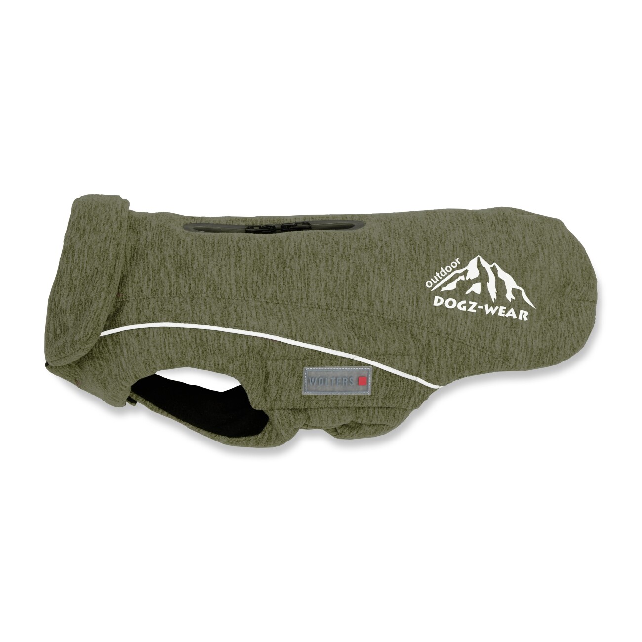 Wolters Fleecejacke Dogz-Wear, Hundejacke olive/ khaki 22 cm